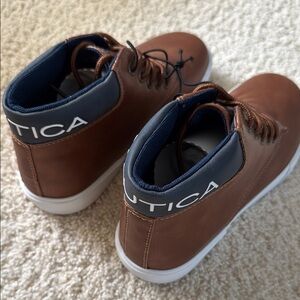 Nautica Brown and Blue Sneakers Boots with Sporty Design size 3